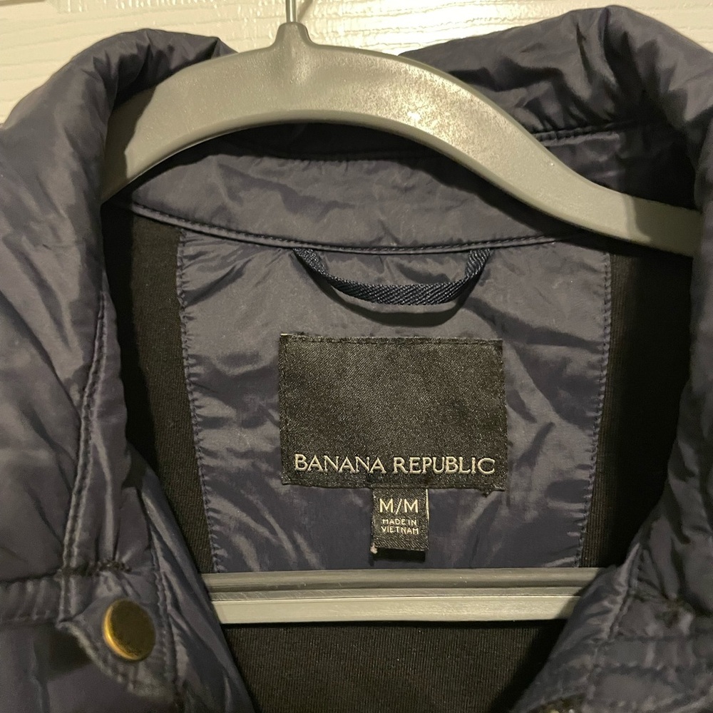 Banana Republic Navy Primaloft Quilted Puffer Shirt Jacket - Picture 4 of 12